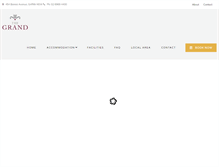Tablet Screenshot of grandmotelgriffith.com.au